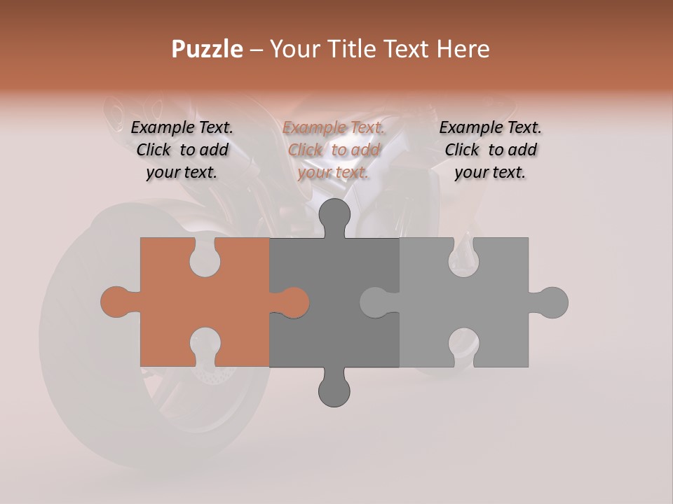 Motorbike Isolated Bike PowerPoint Template