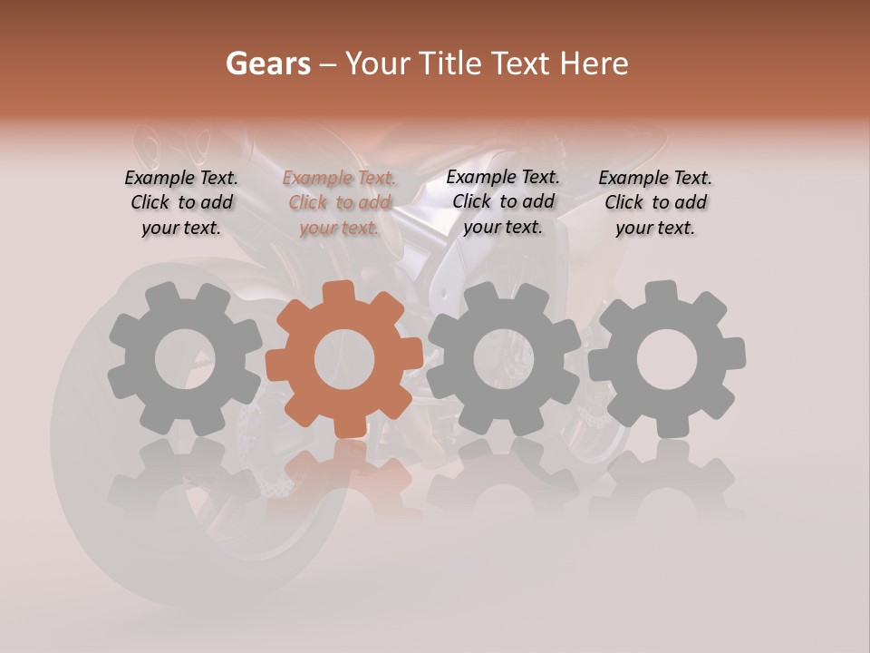 Motorbike Isolated Bike PowerPoint Template