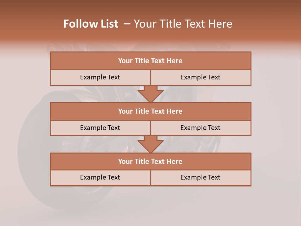 Motorbike Isolated Bike PowerPoint Template