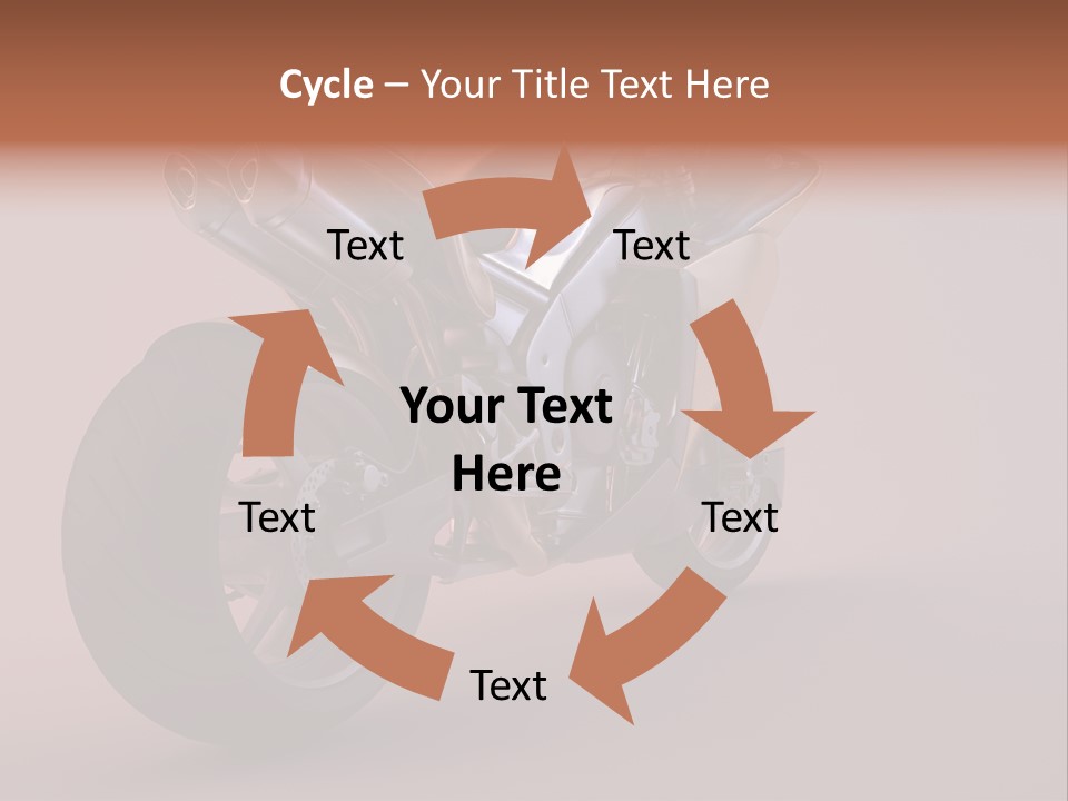 Motorbike Isolated Bike PowerPoint Template