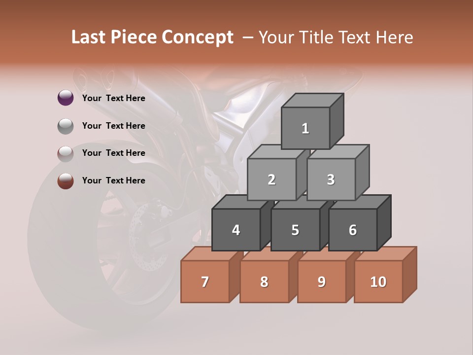 Motorbike Isolated Bike PowerPoint Template