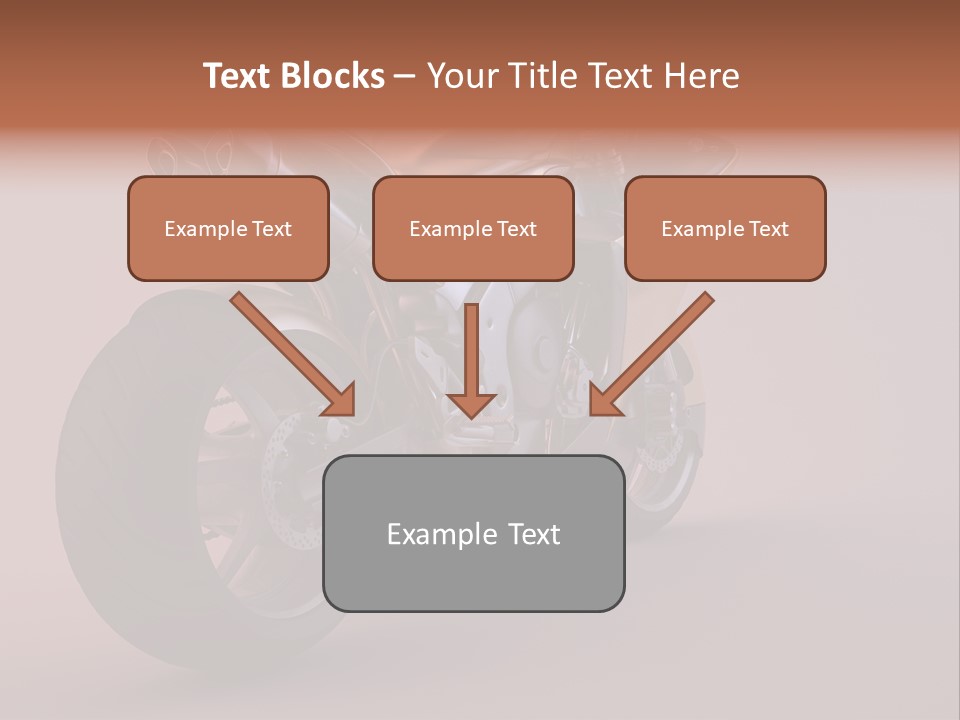 Motorbike Isolated Bike PowerPoint Template