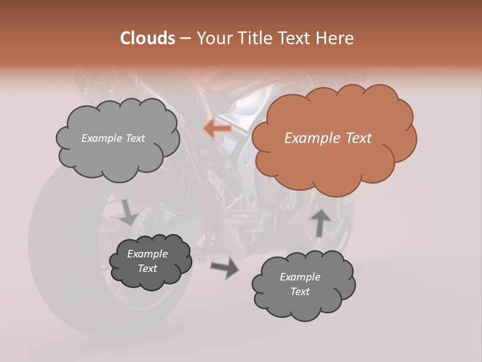 Motorbike Isolated Bike PowerPoint Template