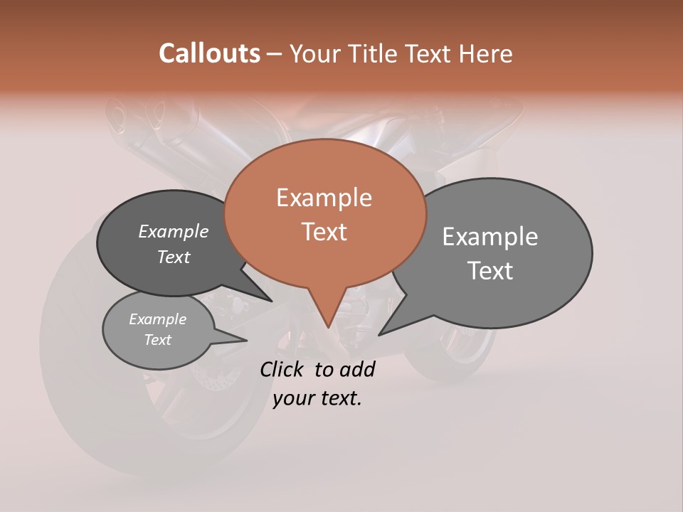 Motorbike Isolated Bike PowerPoint Template