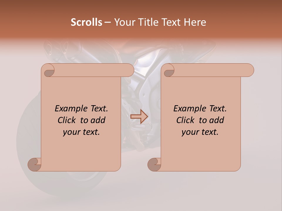 Motorbike Isolated Bike PowerPoint Template