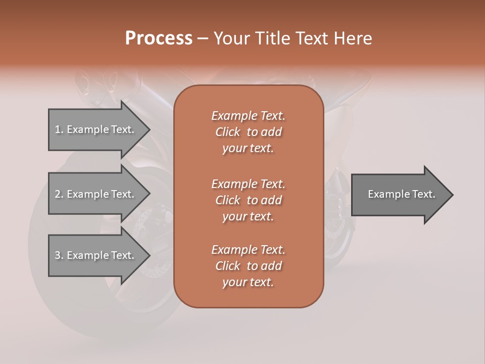 Motorbike Isolated Bike PowerPoint Template