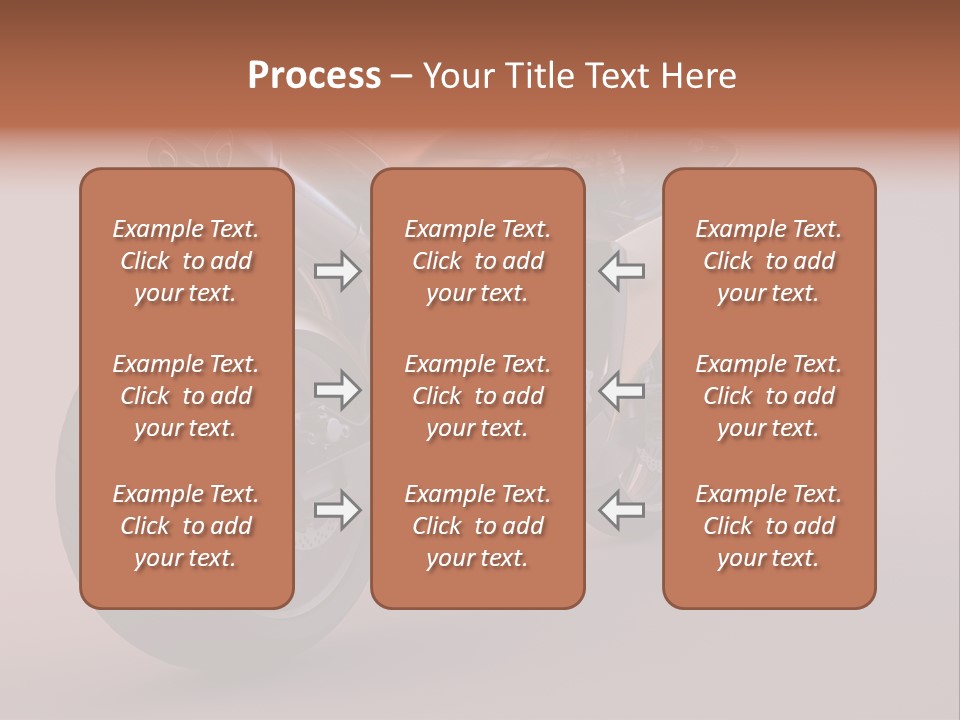 Motorbike Isolated Bike PowerPoint Template