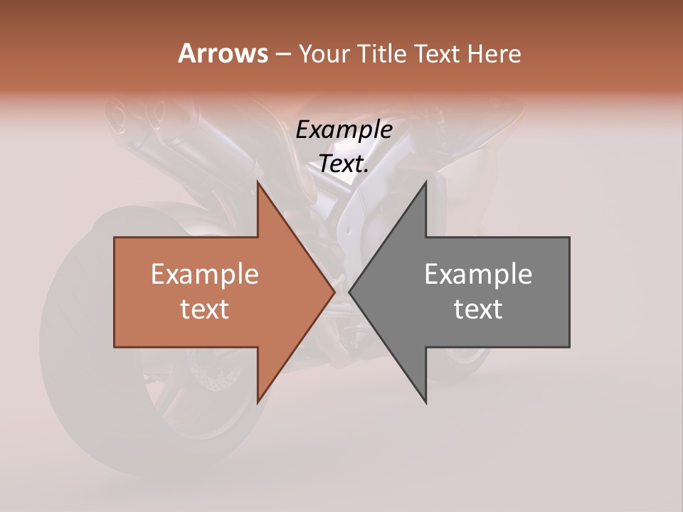 Motorbike Isolated Bike PowerPoint Template