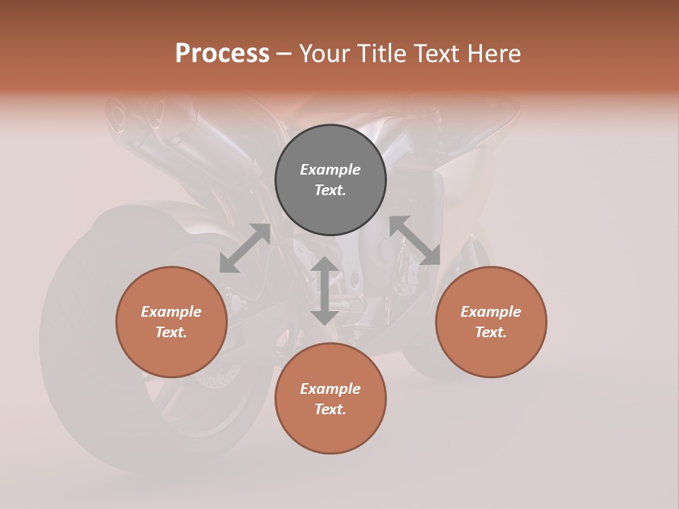 Motorbike Isolated Bike PowerPoint Template
