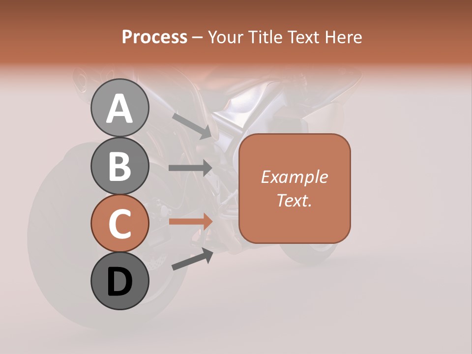 Motorbike Isolated Bike PowerPoint Template