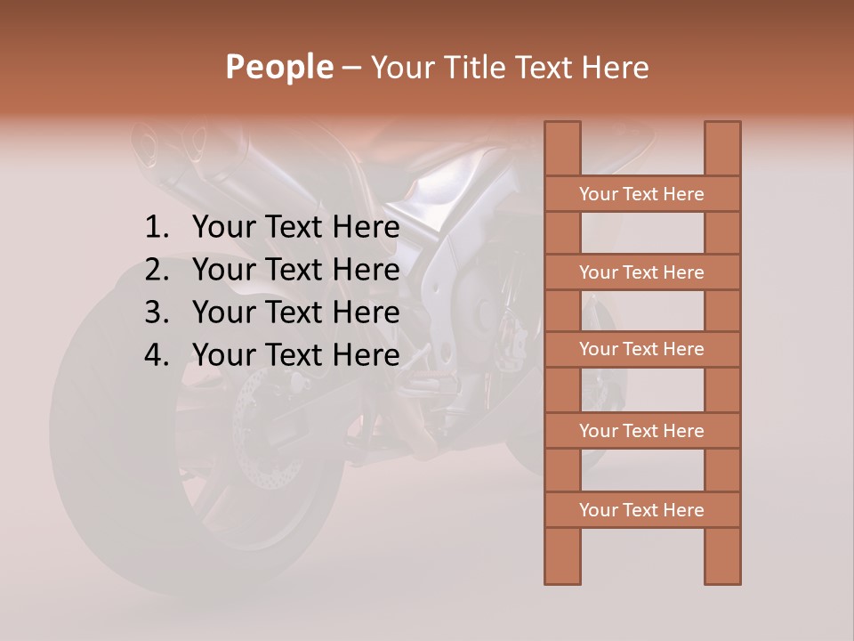 Motorbike Isolated Bike PowerPoint Template