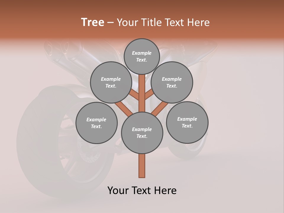 Motorbike Isolated Bike PowerPoint Template