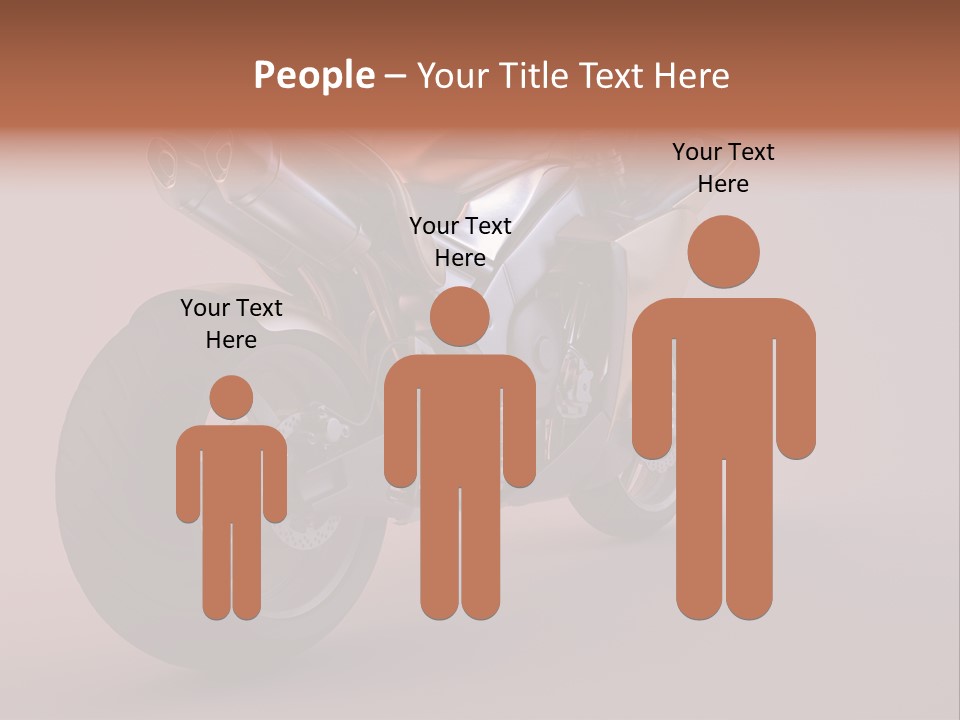 Motorbike Isolated Bike PowerPoint Template