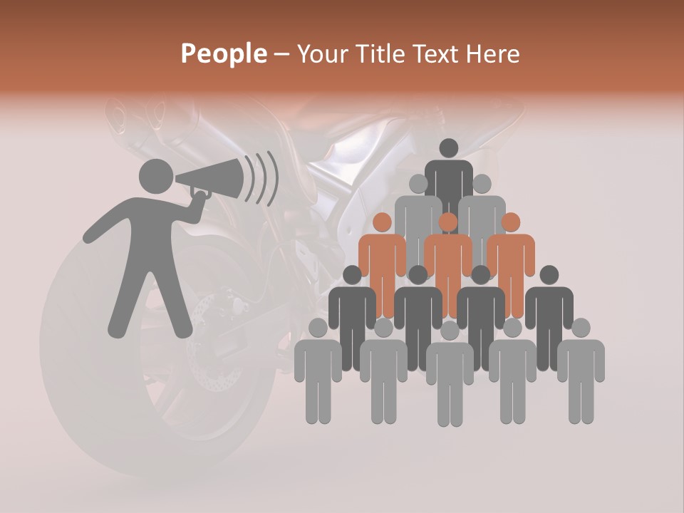 Motorbike Isolated Bike PowerPoint Template