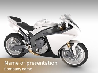 Industry Racing Headlights PowerPoint Template