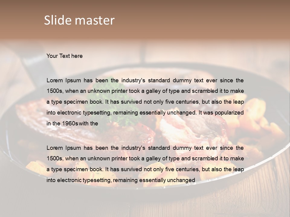 Food Kassler Essen PowerPoint Template