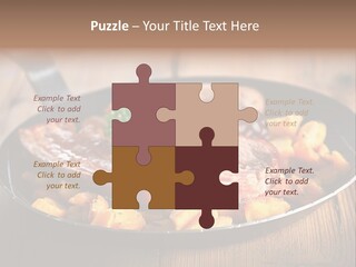 Food Kassler Essen PowerPoint Template