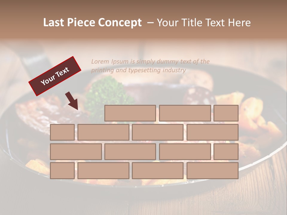 Food Kassler Essen PowerPoint Template