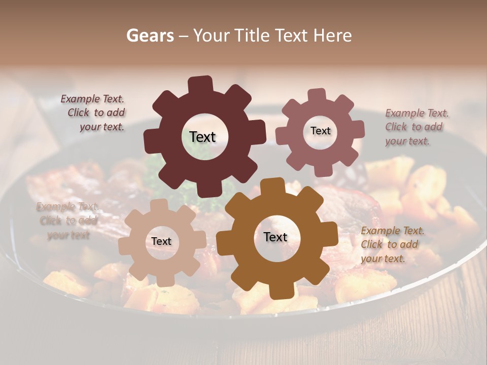 Food Kassler Essen PowerPoint Template