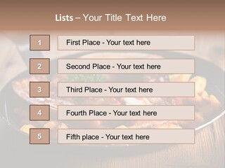 Food Kassler Essen PowerPoint Template