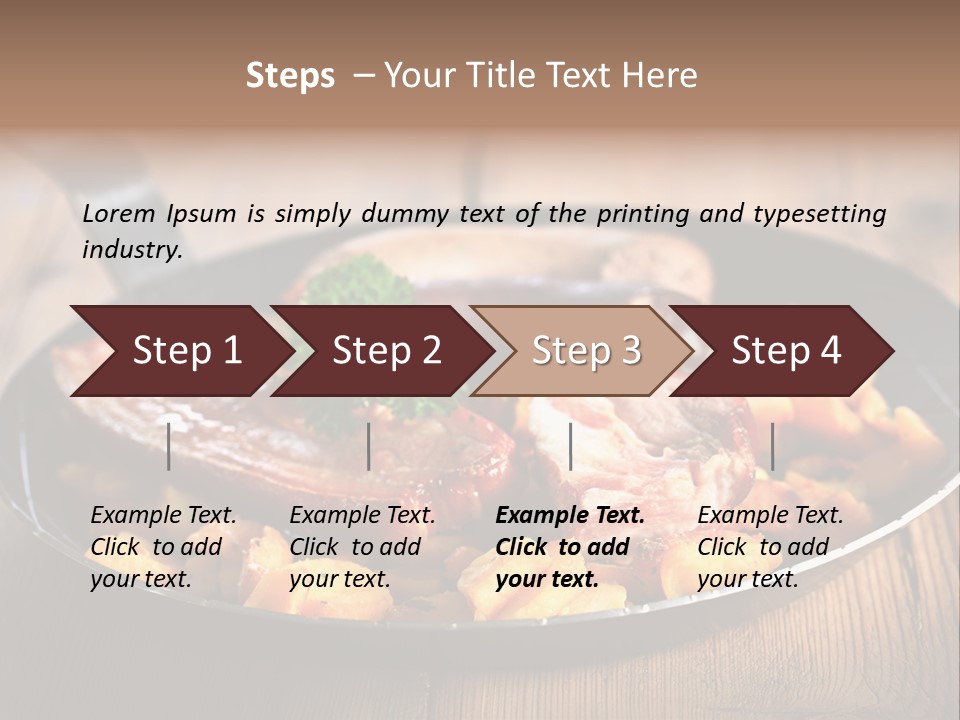 Food Kassler Essen PowerPoint Template