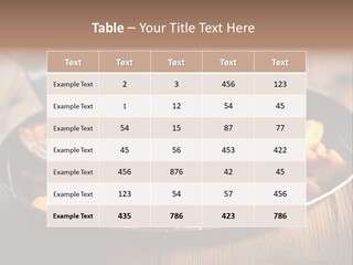 Food Kassler Essen PowerPoint Template