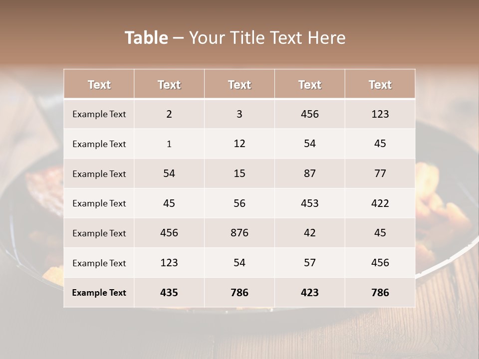 Food Kassler Essen PowerPoint Template