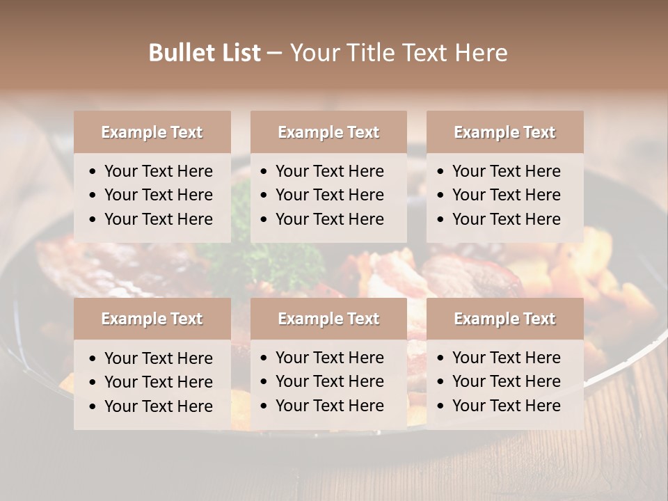 Food Kassler Essen PowerPoint Template