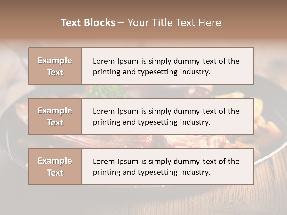 Food Kassler Essen PowerPoint Template