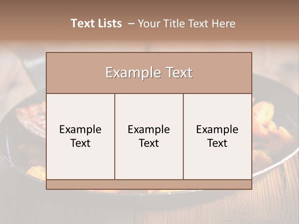Food Kassler Essen PowerPoint Template