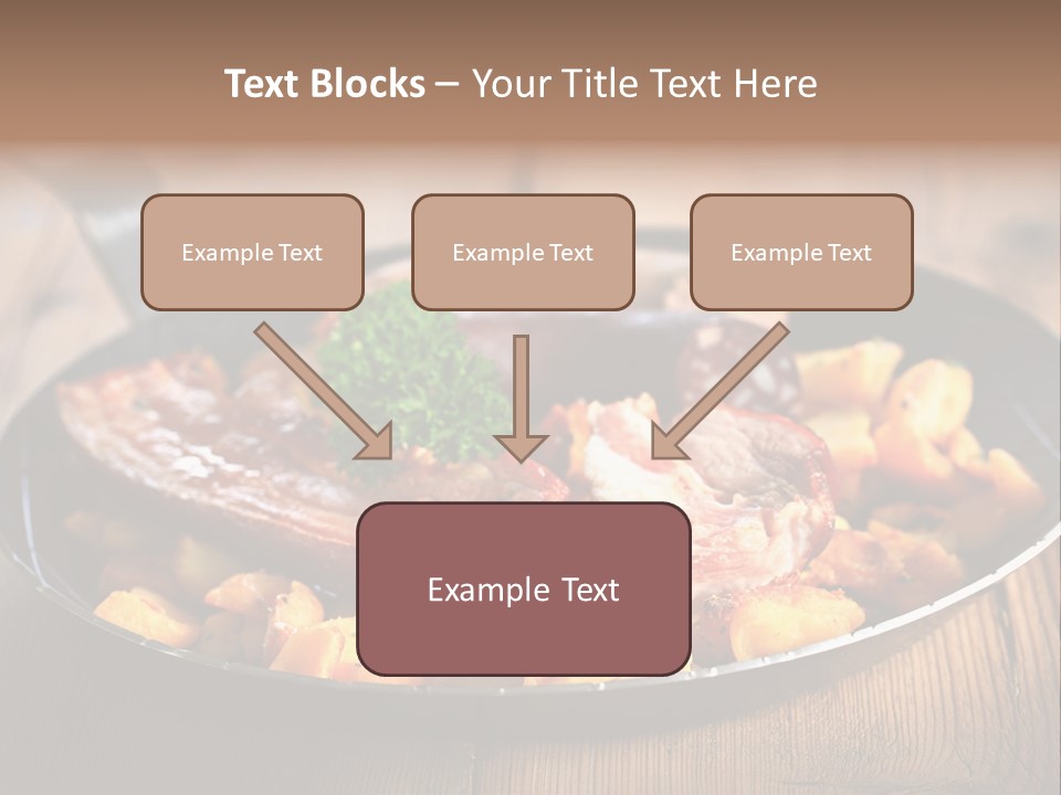 Food Kassler Essen PowerPoint Template