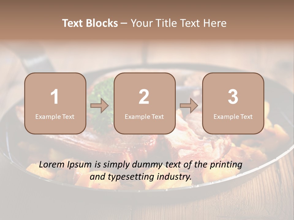 Food Kassler Essen PowerPoint Template