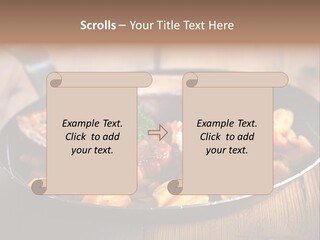 Food Kassler Essen PowerPoint Template