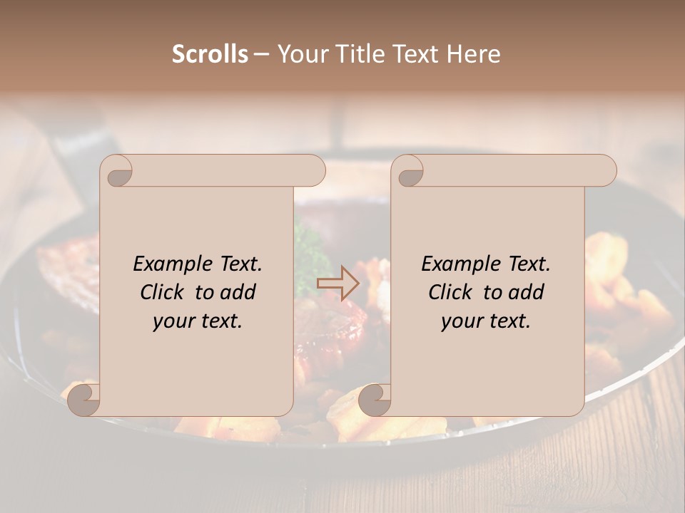 Food Kassler Essen PowerPoint Template