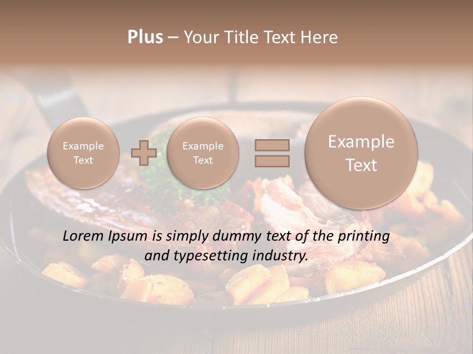 Food Kassler Essen PowerPoint Template