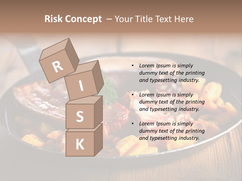 Food Kassler Essen PowerPoint Template