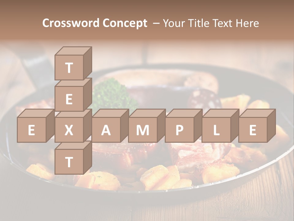 Food Kassler Essen PowerPoint Template