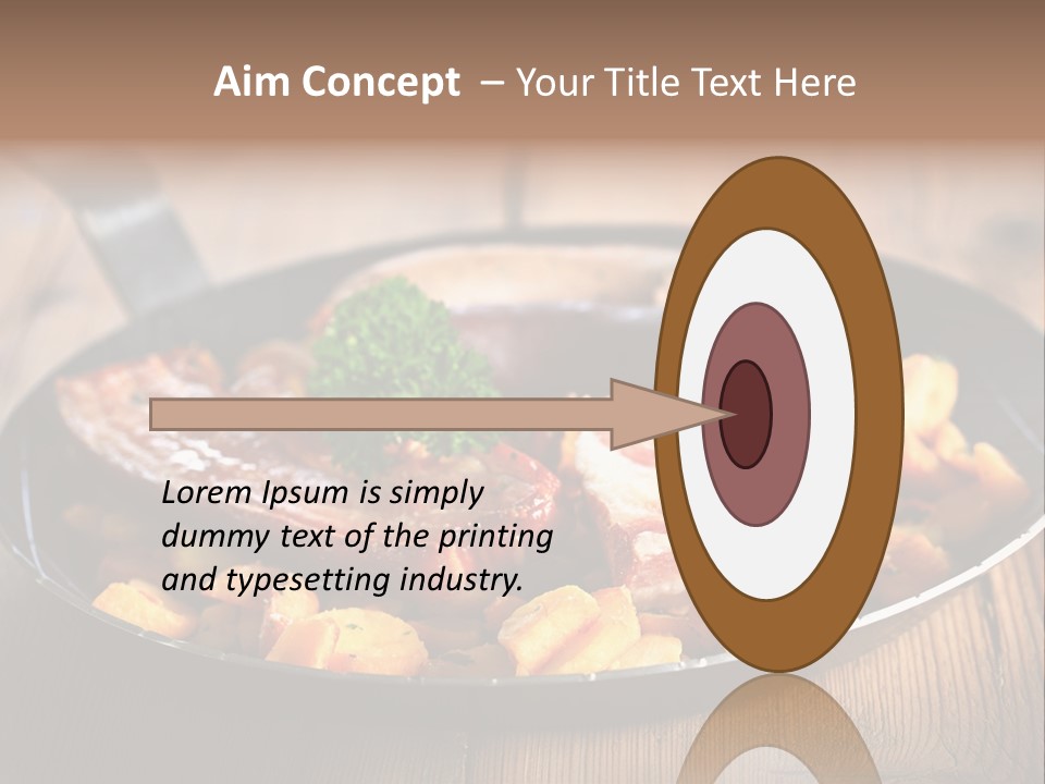 Food Kassler Essen PowerPoint Template