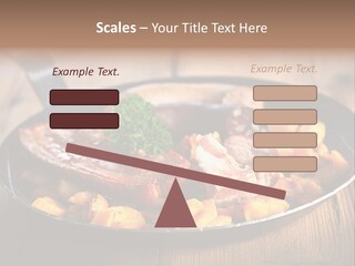 Food Kassler Essen PowerPoint Template