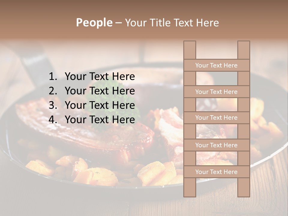 Food Kassler Essen PowerPoint Template