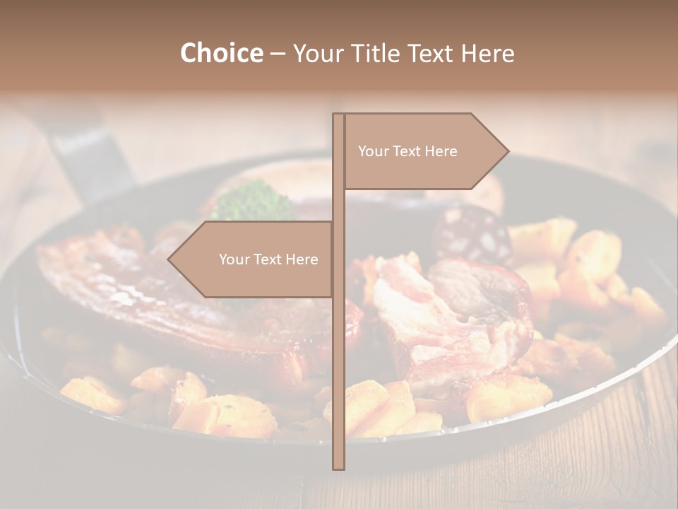 Food Kassler Essen PowerPoint Template