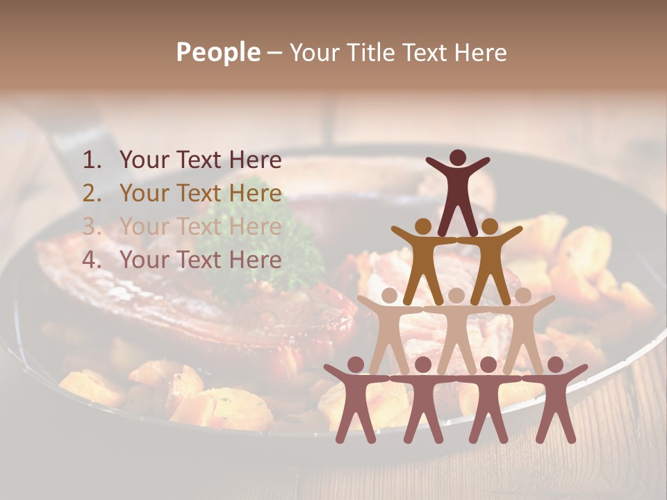 Food Kassler Essen PowerPoint Template