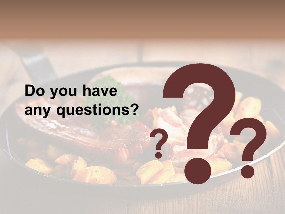 Food Kassler Essen PowerPoint Template