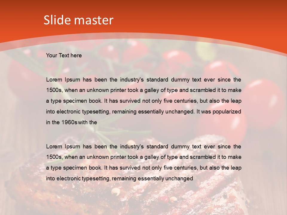 Steak Englisch Fleisch PowerPoint Template