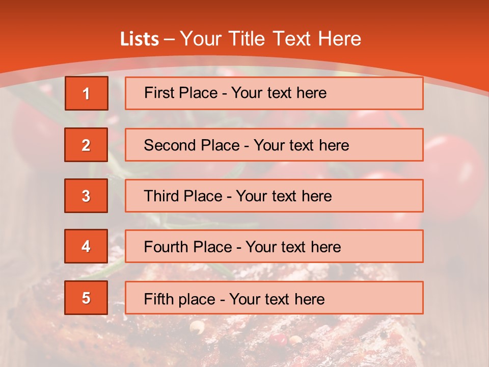 Steak Englisch Fleisch PowerPoint Template