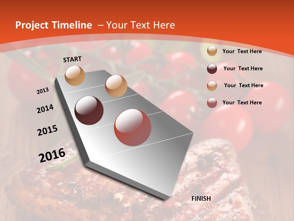 Steak Englisch Fleisch PowerPoint Template