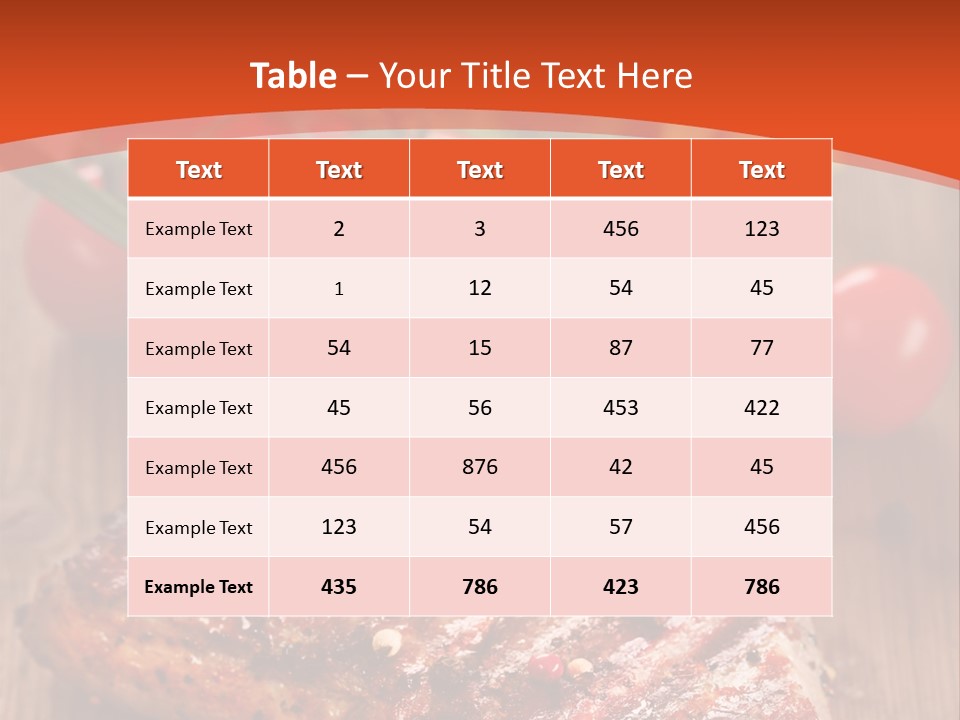 Steak Englisch Fleisch PowerPoint Template