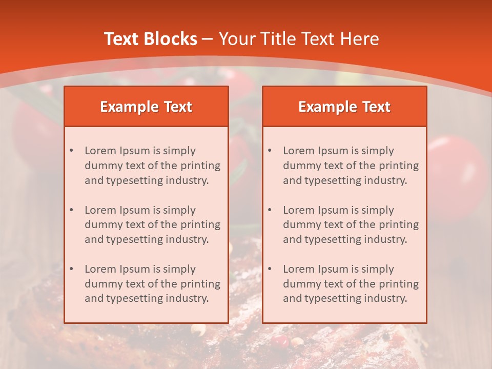 Steak Englisch Fleisch PowerPoint Template