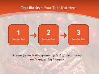 Steak Englisch Fleisch PowerPoint Template