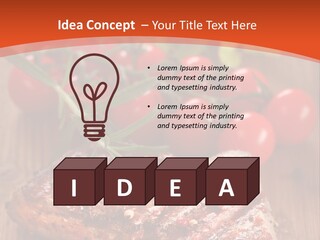 Steak Englisch Fleisch PowerPoint Template